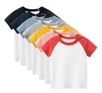 T-shirt à manches courtes pour enfants, en coton, unisexe, de haute qualité, personnalisés, avec logo, service OEM, pour garçons et filles, collection