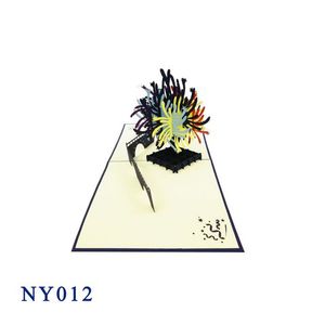 Pháo hoa Pop thẻ chéo laser cắt bán buôn sản phẩm hot năm mới thẻ handmade giấy chúc mừng <span class=keywords><strong>3D</strong></span> tốt nhất người bán món quà bạn bè - Product Image 2