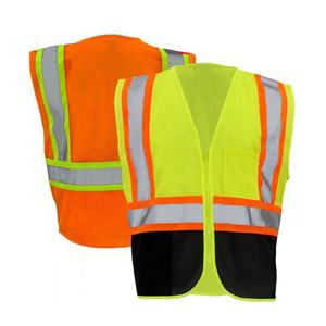 Gilet de sécurité en maille réfléchissante haute visibilité avec poches Gilet de sécurité imperméable pour la construction routière - Product Image 1