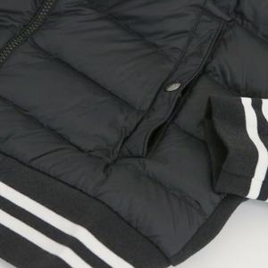 Vente en gros veste en duvet pour hommes fermeture éclair complète veste en jersey à capuche en duvet pour hommes - Product Image 3