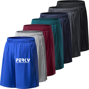 Pantalones cortos deportivos de verano con logotipo personalizado unisex, pantalones cortos de secado rápido, cintura elástica gruesa, equipo de entrenamiento físico para correr, uso alto para adultos, para gimnasio - Product Image 5
