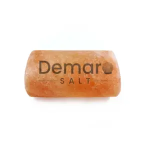 Hand Carved Himalayan Natural Pink Rock Salt Massage Stone in Rectangular Round Edge Shape Himalayan Spa Salt Massage Stone