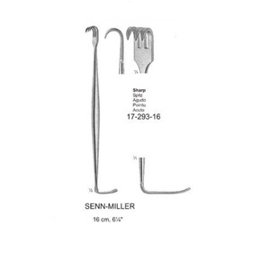 Senn Miller-Retractor afilado de acero inoxidable, instrumentos quirúrgicos - Product Image 1