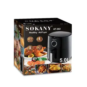 Sokany Factory Price Food Grade Digital Control Oven 1400W Air Fryer 1400W Air Fryer Oven Digital