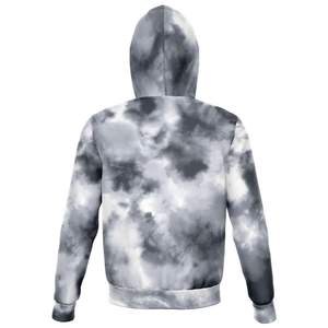 เสื้อฮู้ดแขนยาวแบบมีซิปของผู้หญิงเสื้อมีฮู้ดผ้ามัดย้อมสำหรับฤดูหนาว - Product Image 2