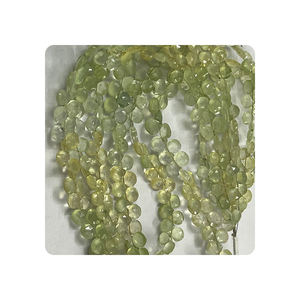 Cuentas de piedras preciosas naturales rosas de 8 pulgadas de calidad superior 5-5,5mm forma de corazón facetado verde sombreado para la fabricación de joyas - Product Image 6