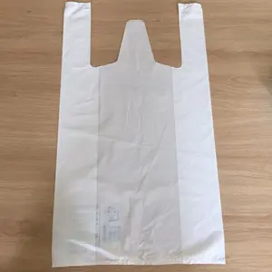 T-shirt bianca borsa per imballaggio sacchetti di plastica e sacchetto di plastica
