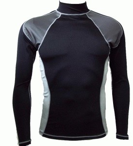 Vente en gros de rashguards BJJ à manches longues personnalisés - Polyester/Spandex, confortables, unisexes - Product Image 2