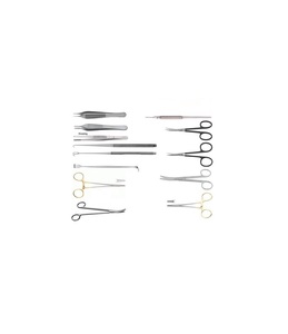 Ensemble de 14 instruments de chirurgie plastique en acier inoxydable certifié CE ISO 13485, instruments chirurgicaux manuels de base résistants à la rouille - Product Image 1