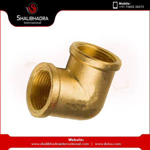 ฟิตติ้งท่อห้องน้ำเทคนิคการหล่อทองเหลืองข้อศอกหญิง - Product Image 3