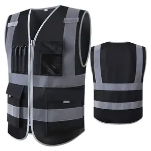 Manufacturer Work Wear Construct Safety Security Breathable Reflective Vests