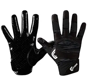 专业防滑美式足球手套定制标志冬季防滑舒适美式足球手套