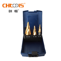 CHTOOLS Titanium HSS Jeu de forets à tige droite Acier rapide avec revêtement pour trous de perçage en acier inoxydable et en plastique