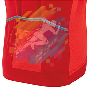 Maillots de cyclisme unisexes en gros à manches courtes, légers, respirants, antibactériens, avec fermeture éclair intégrale - Product Image 4