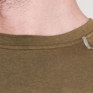 OEM últimos diseños de alta calidad de los hombres camisetas de algodón con logotipo personalizado gimnasio Fitness Color sólido manga corta verano hombre Camiseta - Product Image 4