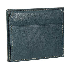 Men's Double-Sided Open Leather <b>Wallet</b> with Canvas Lining Long <b>Wallet</b> with Low MOQ - Product Image 6
