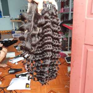 Extensiones de Cabello Humano Rizado Ondulado de Múltiples Donantes, Trama Única, Cabello Humano Vietnamita - Product Image 4