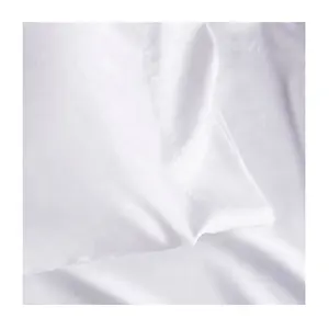 100% pur Coton Peigné Blanc Feuille Rouleaux De Tissu Tissé Sur Demande