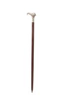 Walking Stick Lion Head - Antique Golden Brass Handle Wooden Cane