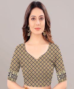 Banarasi Seda Jacquard Saree con Blusa Mujeres Desgaste Señoras Fiesta Festival Uso diario Algodón suave Seda Sari Venta al por mayor Precio bajo Alphanumero - Product Image 5