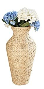 Jarrón de jacinto de agua tejido a mano para decoración del hogar, florero de suelo hecho a mano, Vintage, hecho en Vietnam - Product Image 4