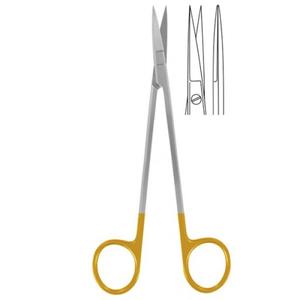 Tijeras Kelly con puntas TC de carburo de tungsteno Instrumentos dentales rectos y curvos de alta calidad - Product Image 4