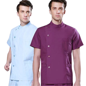 Conjunto de ropa de hospital para mujeres y hombres, set de ropa de diseño a la moda de estilo europeo y ajuste delgado para médicos, matorrales dentales, salón de belleza - Product Image 5