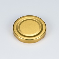 Capuchon de sécurité en métal étamé de 58 mm avec bouton rotatif, qualité alimentaire et inviolable pour bocaux en verre