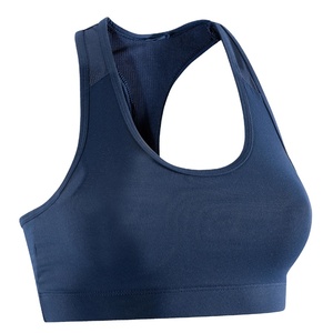 Wholesale Gym Athletic Fitness Clothing Women's High Support Removable Padded <b>Cups</b> Scoop Neck Racerback Yoga Sports <b>Bra</b> Quick - Product Image 2