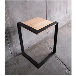 Wholesale Modern coffee and side table for space saving with wood top