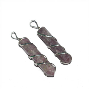 ผู้จำหน่ายจี้ห่อดินสอ Lepidolite: จี้ห่อดินสอ Lepidolite สำหรับขาย - Product Image 1