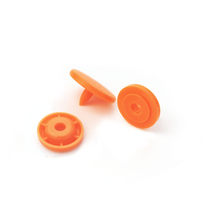 Attaches à pression en plastique, 50 pièces, rondes, colorées, pour vêtements, Orange, rose et violet/paquet de 30 pièces - Product Image 2