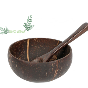 Cuenco de cáscara de coco Natural y Biodegradable, logotipo cuenco con láser de grabado, vietnamita, alta calidad y buen precio, hecho en Vietnam - Product Image 1
