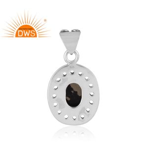 Collier en argent Sterling coloré pour femmes, pendentif avec double médaillon en cristal, pierres précieuses, offre spéciale, - Product Image 4