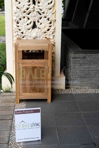 Teak Wood Pavilion <b>Hamper</b> 41x41x71 cm Grade a Quality From Indonesia for Home Decoration - Product Image 2