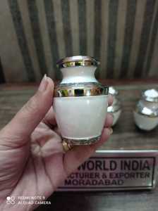 Urna Funeraria de Latón Blanco con Grabado Plateado de EARL KEEPSAKE, Artículos Funerarios, Estilo Americano, Baby Brassworld India - Product Image 3