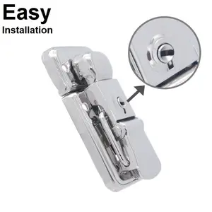 HC252ชุบสังกะสีเงินสลับล็อคความปลอดภัยขนาดเล็กรับรองระดับไฮเอนด์ล็อคกรณีลำต้นที่มีคุณภาพสูงล็อคฮาร์ดแวร์ที่มีหนัก - Product Image 1