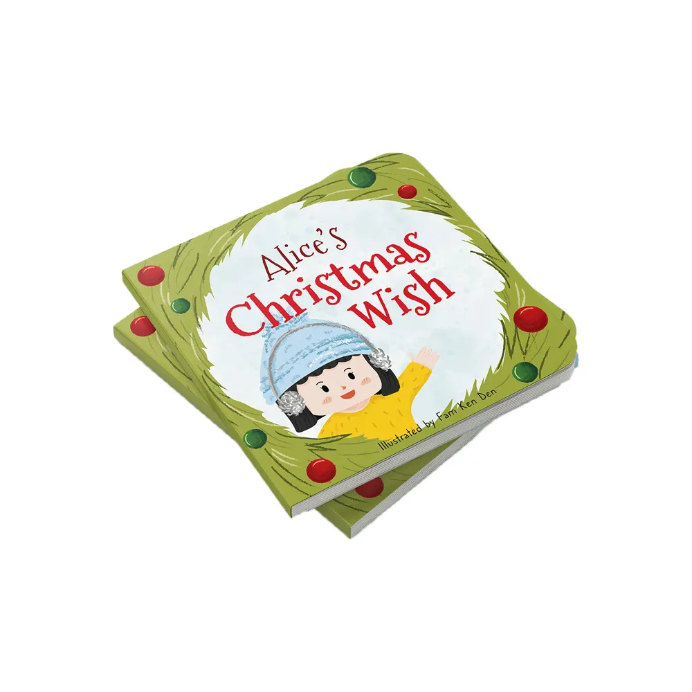 영어 어린이 책 인쇄 도매 보드 책 어린이 크리스마스 이야기 책 사용자 정의