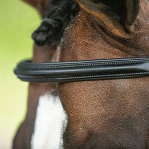 Bridon de dressage pour cheval de haute qualité, confortable, durable, en cuir, fabriqué en cuir indien, élégant équipement d'équitation anglais - Product Image 6