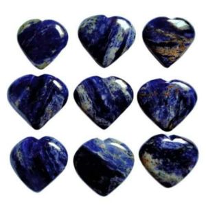 Corazones de piedras preciosas de sodalita de la mejor calidad al por mayor artesanías de piedra semipreciosa de ágata tallada estilo Feng Shui de cristal F S - Product Image 1