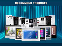 Sonnette vidéo intelligente de qualité supérieure, interphone vidéo WIFI 7 pouces, sonnette Alexa avec code d'empreintes digitales pour appartement