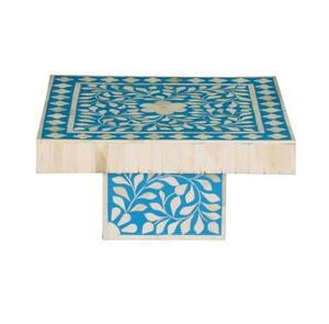 Support à gâteau carré unique indien en os incrusté, écologique, passe au lave-vaisselle, pour la cuisine, la maison, l'hôtel, le restaurant - Product Image 5