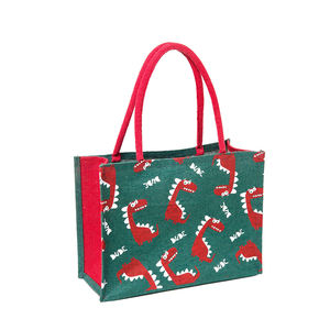 กระเป๋าช้อปปิ้งปอกระเจาทำมือกระเป๋าอเนกประสงค์แบบใช้ซ้ำได้และย่อยสลายได้กระเป๋าซิปหูหิ้ว - Product Image 3