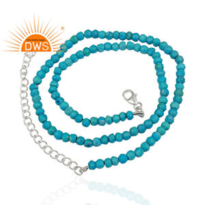 Collar de Cuentas de Turquesa, Fabricantes de Joyería con Piedras Preciosas. - Product Image 1