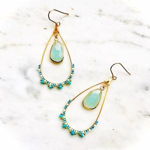 Pendientes de cuentas Miyuki hechos a mano, felicidad artesanal - Product Image 1
