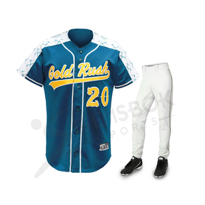 Vente en gros Impression personnalisée Séchage rapide Respirant 100% Polyester Vêtements de baseball pour hommes Conceptions personnalisées Ensembles d'uniformes de baseball - Product Image 6