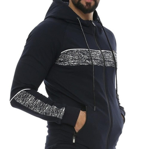 Chándal de terciopelo personalizado de alta calidad para hombre, chándal ajustado de entrenamiento de alta calidad - Product Image 1