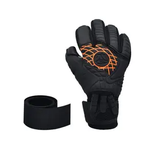Traspirante di alta qualità OEM professionale proteggere calcio calcio guanti con guardia dito all'ingrosso calcio calcio guanti da portiere