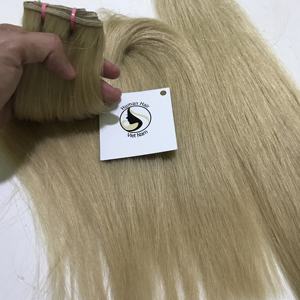 Venta al por mayor 100% Raw Vietnam 613 Virgen Cabello humano Doble dibujado Rubio europeo Trama de pelo 613 Paquetes rectos de alta calidad humano - Product Image 1