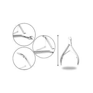 Coupe-tête en argent écologique professionnel pour la beauté manucure pédicure cuticules et ongles incarnés coupe-ongles de soins personnels - Product Image 5
